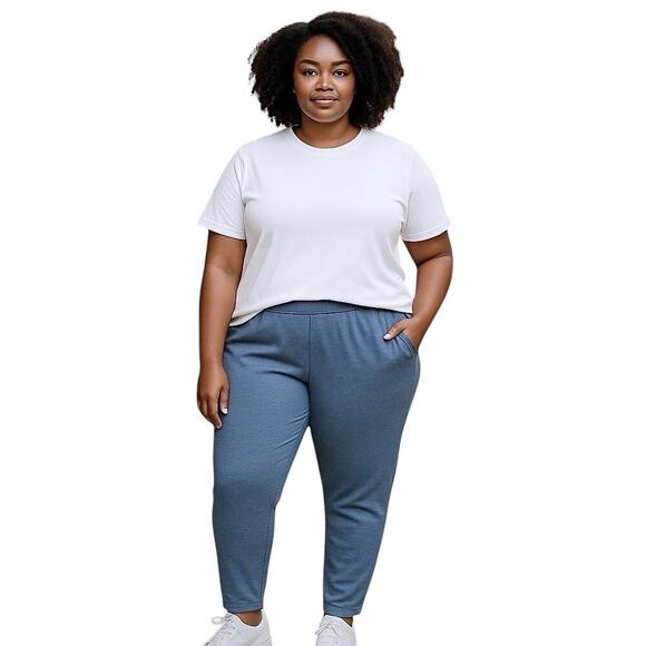 Ministry of Supply Women's Fusion Terry Jogger Indigo Heather size XXL NWT - Picture 1 of 6